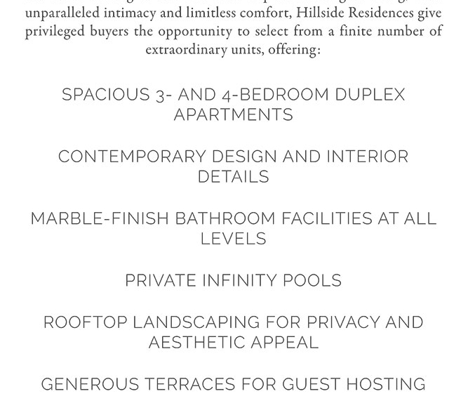 Smokva Bay – Hillside Residences - detalji i opremljenost | Smokva Bay – Hillside Residences - features