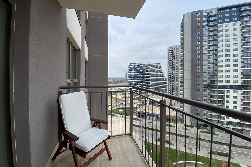 Namešten stan u BW Aurora - terasa | Furnished apartment in BW Aurora building - terrace