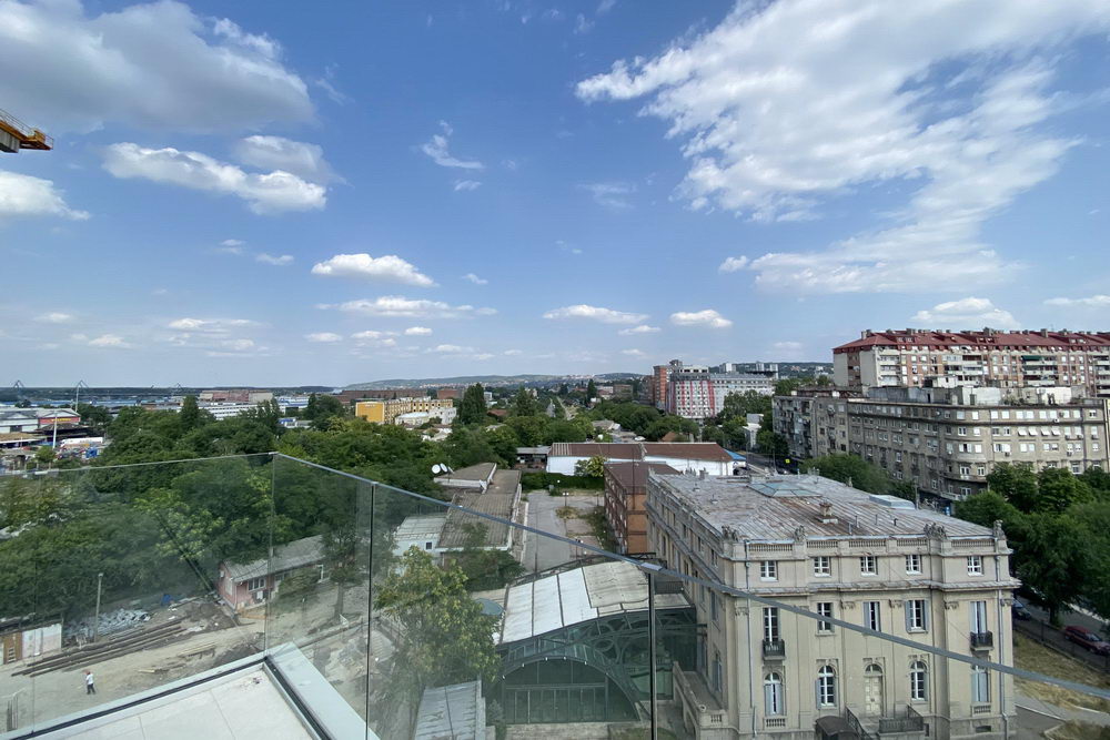 Trosobni penthaus, Novi Dorćol - pogled s terase | 2-Br penthouse, Novi Dorćol - view from the terrace