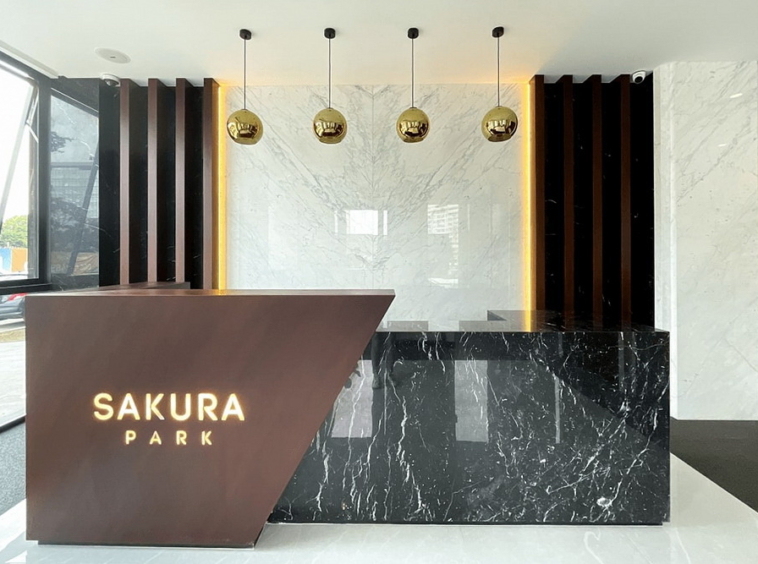Sakura Park - recepcija | 2-Br apartment, Sakura Park - reception area