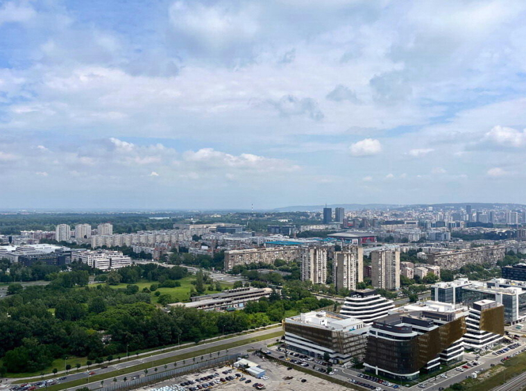 Dvosoban stan, Kula West 65 - pogled iz stana | 1-Br apartment, West 65 Tower - view from the apartment