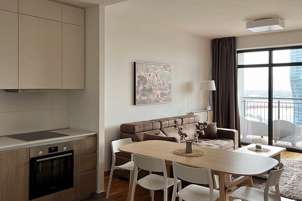Trosoban stan, BW Parkview - dnevna soba, trpezarija, kuhinja | 2-Br apartment, BW Parkview - living room, dining room, kitchen