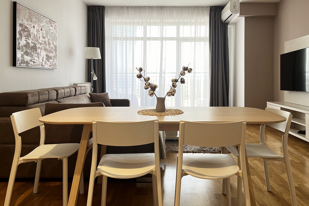 Trosoban stan, BW Parkview - dnevna soba, trpezarija, kuhinja | 2-Br apartment, BW Parkview - living room, dining room, kitchen