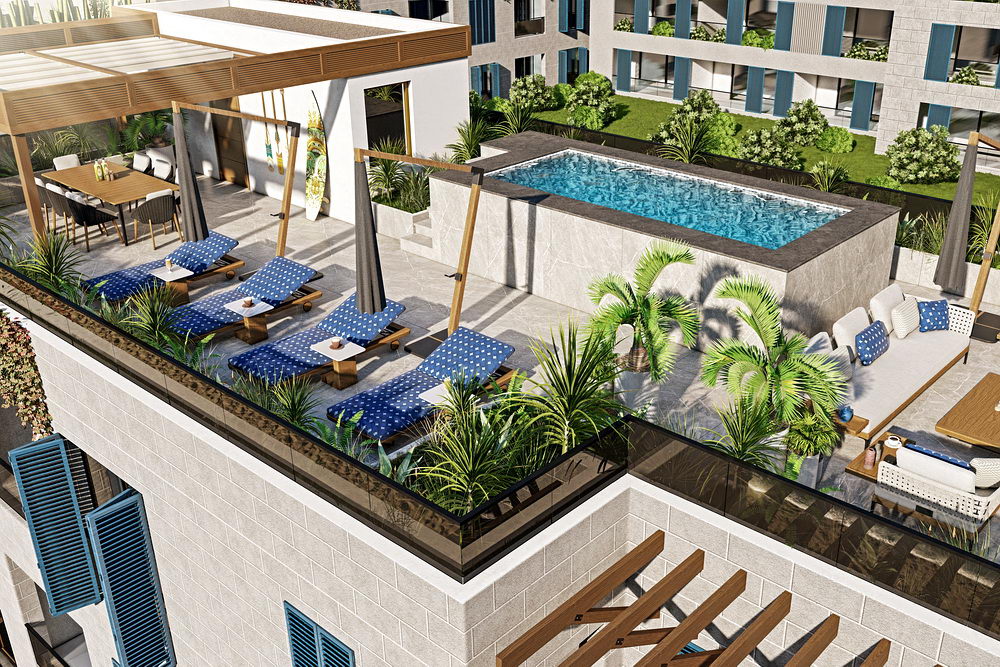 Mövenpick Teuta Residences - krovna terasa | Mövenpick Teuta Residences - roof terrace