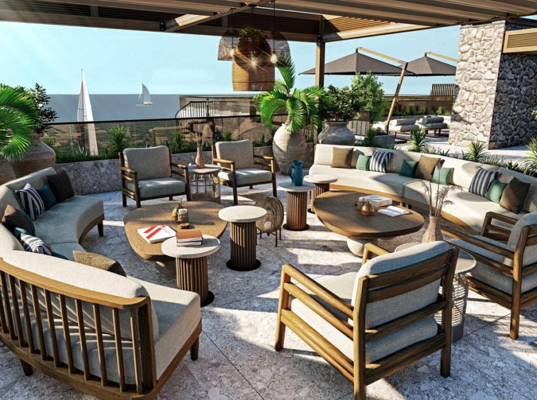 Mövenpick Teuta Residences - penthaus, krovna terasa | Mövenpick Teuta Residences - penthouse apartment, roof terrace