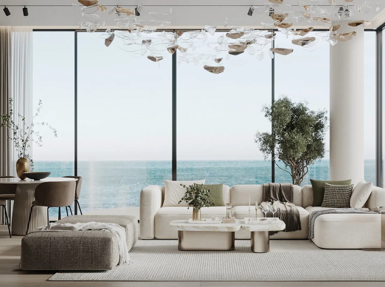 Rena, Dubai - dnevna soba, trpezarija, kuhinja | Rena, Dubai - living room, dining room, kitchen