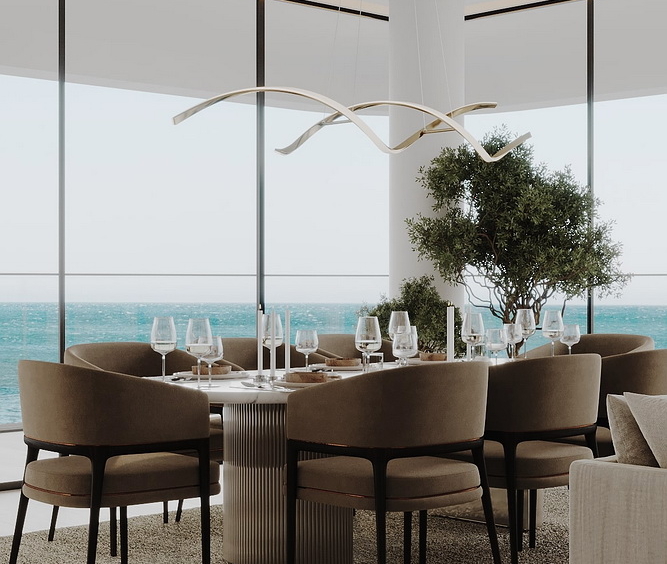 Rena, Dubai - dnevna soba, trpezarija, kuhinja | Rena, Dubai - living room, dining room, kitchen