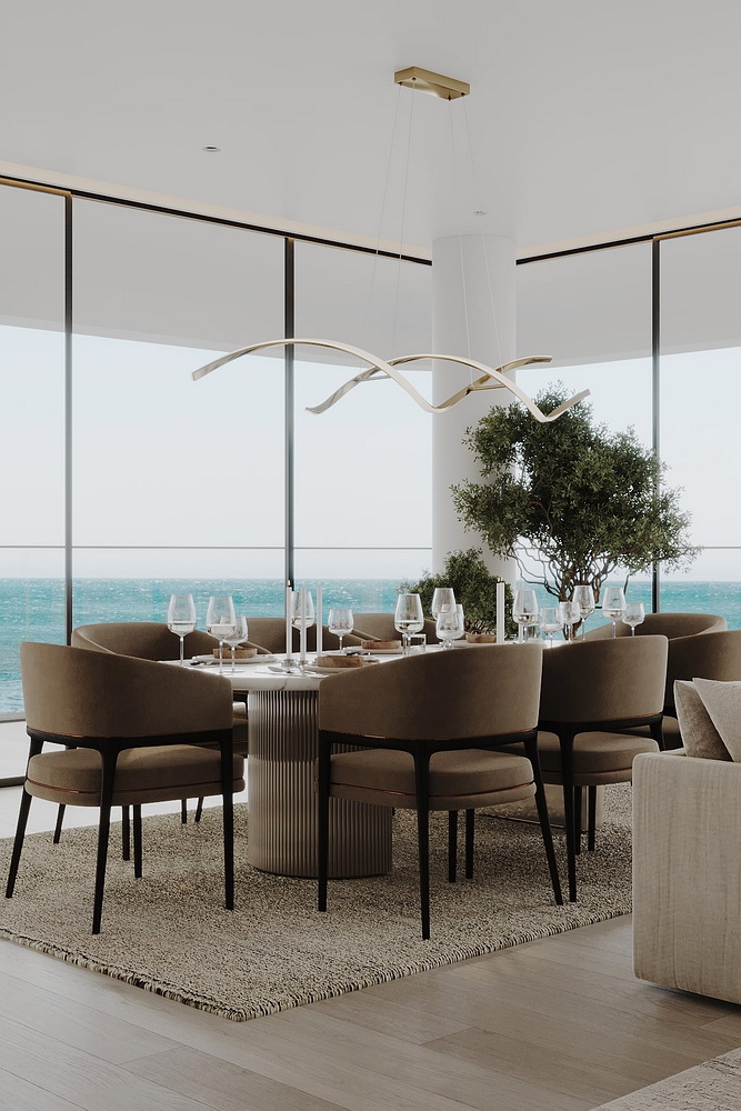 Rena, Dubai - dnevna soba, trpezarija, kuhinja | Rena, Dubai - living room, dining room, kitchen
