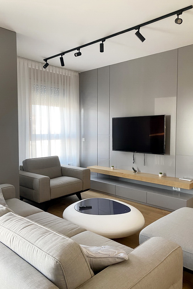 Trosoban stan, Skyline - dnevna soba, trpezarija, kuhinja | 2-Br apartment, Skyline - living room, dining room, kitchen