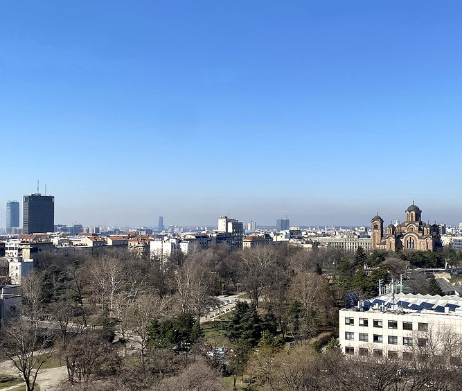 Trosoban stan, Tašmajdan - pogled iz stana | 2-Br apartment, Tašmajdan - view from the apartment