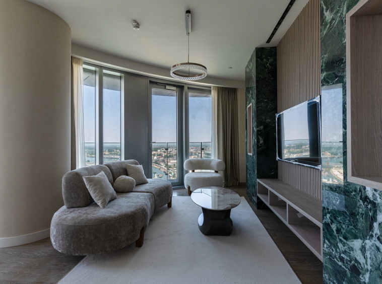 Trosoban stan, St. Regis - dnevna soba, trpezarija, kuhinja | 2-Br apartment, St. Regis - living room, dining room, kitchen