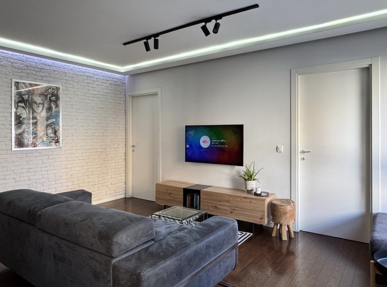 Trosoban stan, A Blok - dnevna soba, tpezarija, kuhinja | 2-Br apartment, A Blok - living room, dining room, kitchen