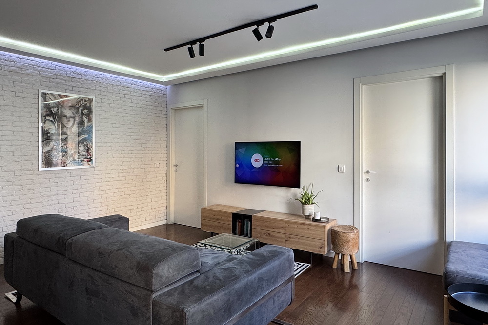 Trosoban stan, A Blok - dnevna soba, tpezarija, kuhinja | 2-Br apartment, A Blok - living room, dining room, kitchen