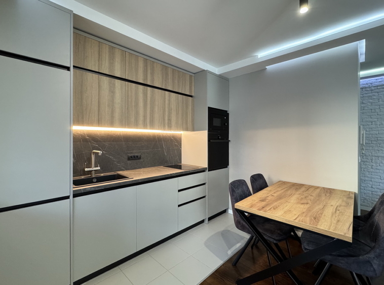 Trosoban stan, A Blok - dnevna soba, tpezarija, kuhinja | 2-Br apartment, A Blok - living room, dining room, kitchen