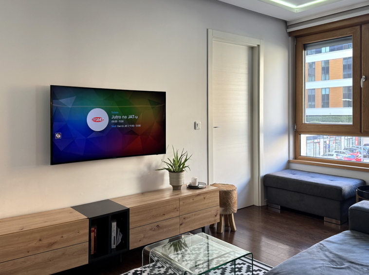 Trosoban stan, A Blok - dnevna soba, tpezarija, kuhinja | 2-Br apartment, A Blok - living room, dining room, kitchen