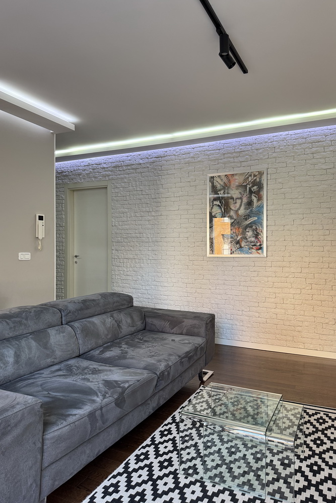 Trosoban stan, A Blok - dnevna soba, tpezarija, kuhinja | 2-Br apartment, A Blok - living room, dining room, kitchen