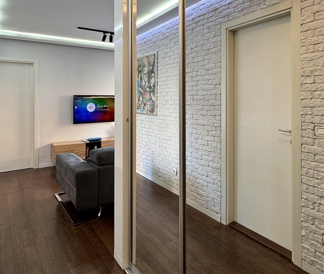Trosoban stan, A Blok - dnevna soba, hodnik | 2-Br apartment, A Blok - living room, corridor