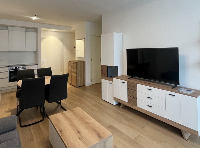 Trosoban stan, BW Eterna - dnevna soba, trpezarija, kuhinja | 2-Br apartment, BW Eterna - living room, dining room, kitchen