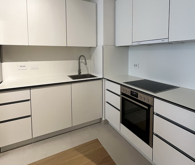 Trosoban stan, BW Eterna - dnevna soba, trpezarija, kuhinja | 2-Br apartment, BW Eterna - living room, dining room, kitchen
