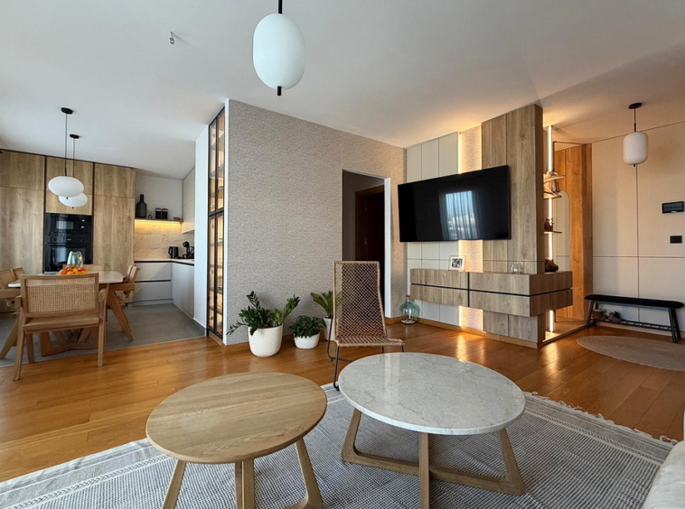 Dupleks, Zemun - dnevna soba, trpezarija, kuhinja | Duplex apartment, Zemun - living room, dining room, kitchen