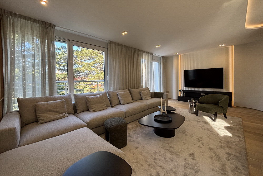 Četvorosoban stan, Dedinje - dnevna soba, trpezarija, kuhinja | 3-Br apartment, Dedinje - living room, dining room, kitchen