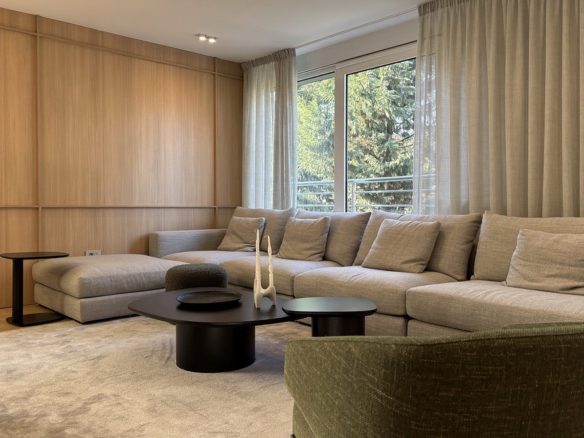 Četvorosoban stan, Dedinje - dnevna soba, trpezarija, kuhinja | 3-Br apartment, Dedinje - living room, dining room, kitchen