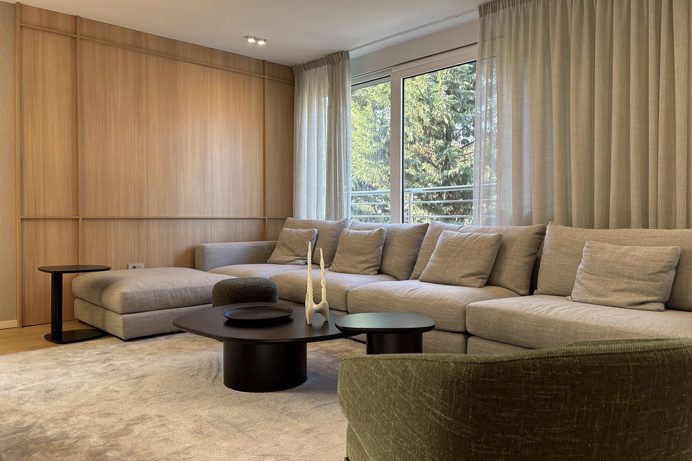 Četvorosoban stan, Dedinje - dnevna soba, trpezarija, kuhinja | 3-Br apartment, Dedinje - living room, dining room, kitchen