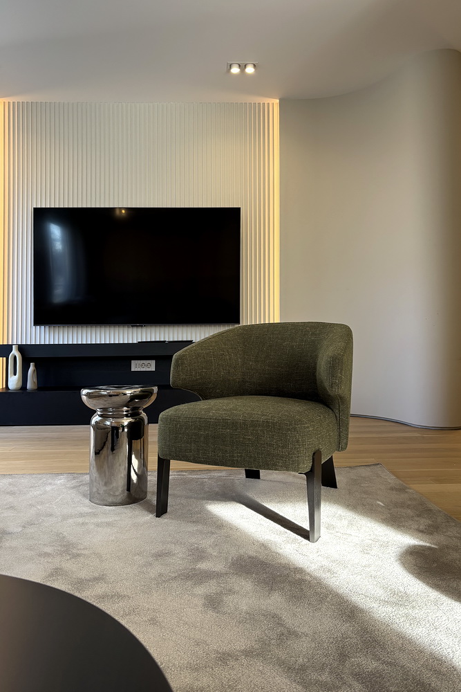 Četvorosoban stan, Dedinje - dnevna soba, trpezarija, kuhinja | 3-Br apartment, Dedinje - living room, dining room, kitchen