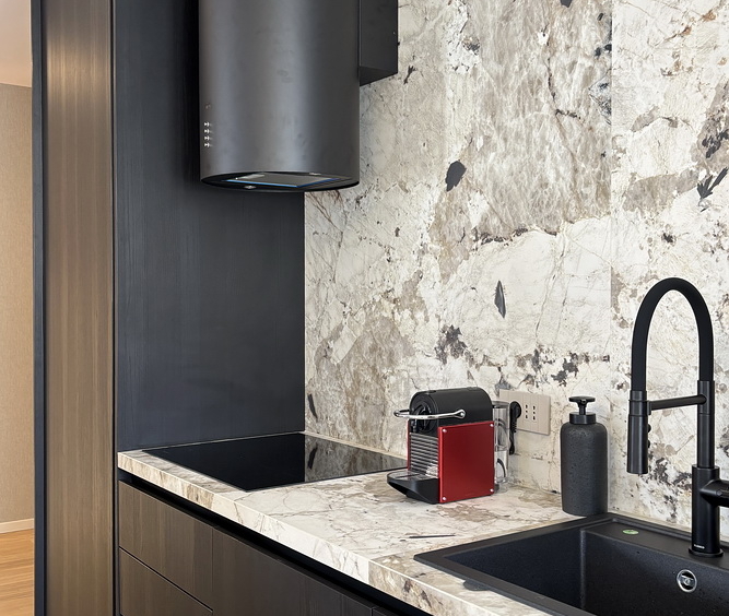 Četvorosoban stan, Dedinje - dnevna soba, trpezarija, kuhinja | 3-Br apartment, Dedinje - living room, dining room, kitchen