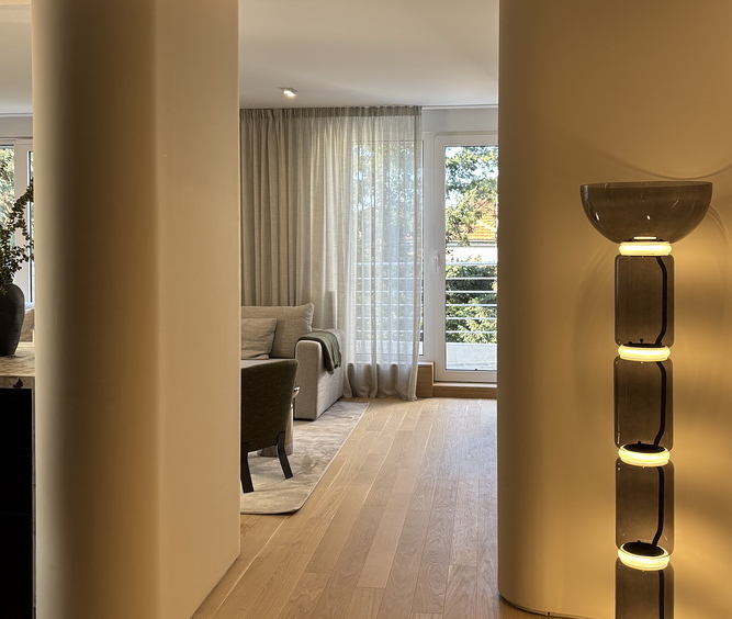 Četvorosoban stan, Dedinje - dnevna soba, trpezarija, kuhinja | 3-Br apartment, Dedinje - living room, dining room, kitchen