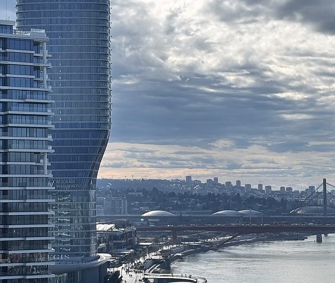 Trosoban stan, BW Victoria - pogled s terase | 2-Br apartment, BW Victoria - view from the terrace