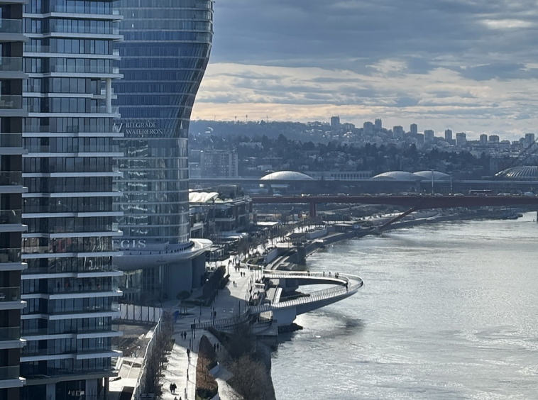 Trosoban stan, BW Victoria - pogled s terase | 2-Br apartment, BW Victoria - view from the terrace