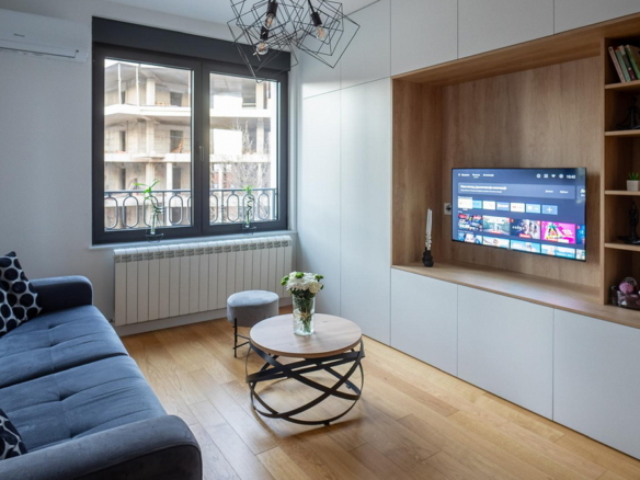 Dvosoban stan, Dorćol - dnevna soba, trpezarija, kuhinja | 1-Br apartment, Dorćol - living room, dining room, kitchen