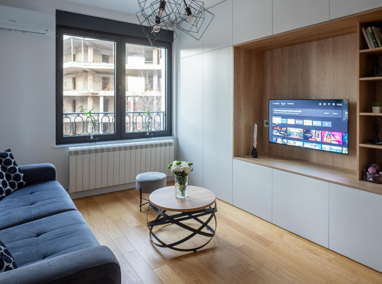 Dvosoban stan, Dorćol - dnevna soba, trpezarija, kuhinja | 1-Br apartment, Dorćol - living room, dining room, kitchen