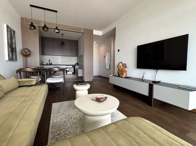 Četvorosoban stan, Novi Dorćol - dnevna soba, trpezarija, kuhinja | 3-Br apartment, Novi Dorćol - living room, dining room, kitchen