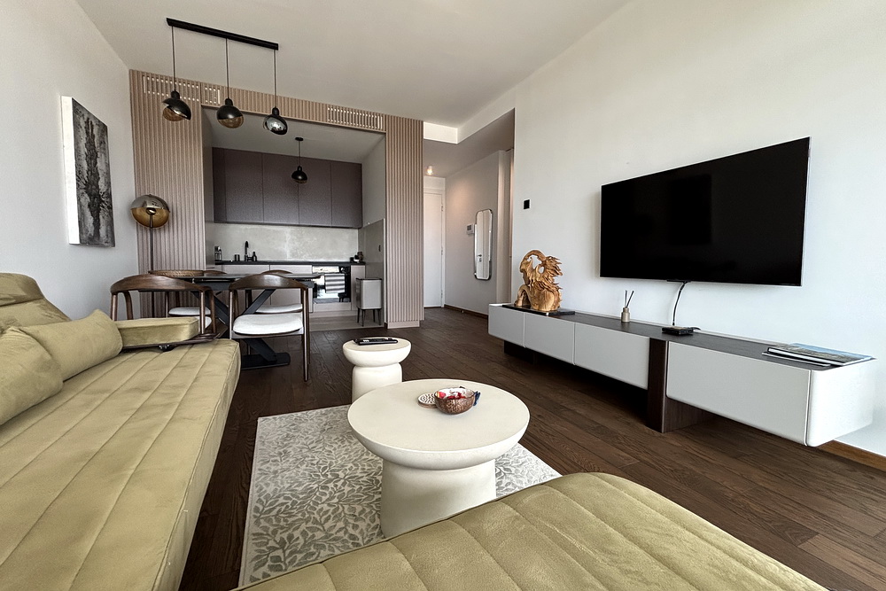 Četvorosoban stan, Novi Dorćol - dnevna soba, trpezarija, kuhinja | 3-Br apartment, Novi Dorćol - living room, dining room, kitchen