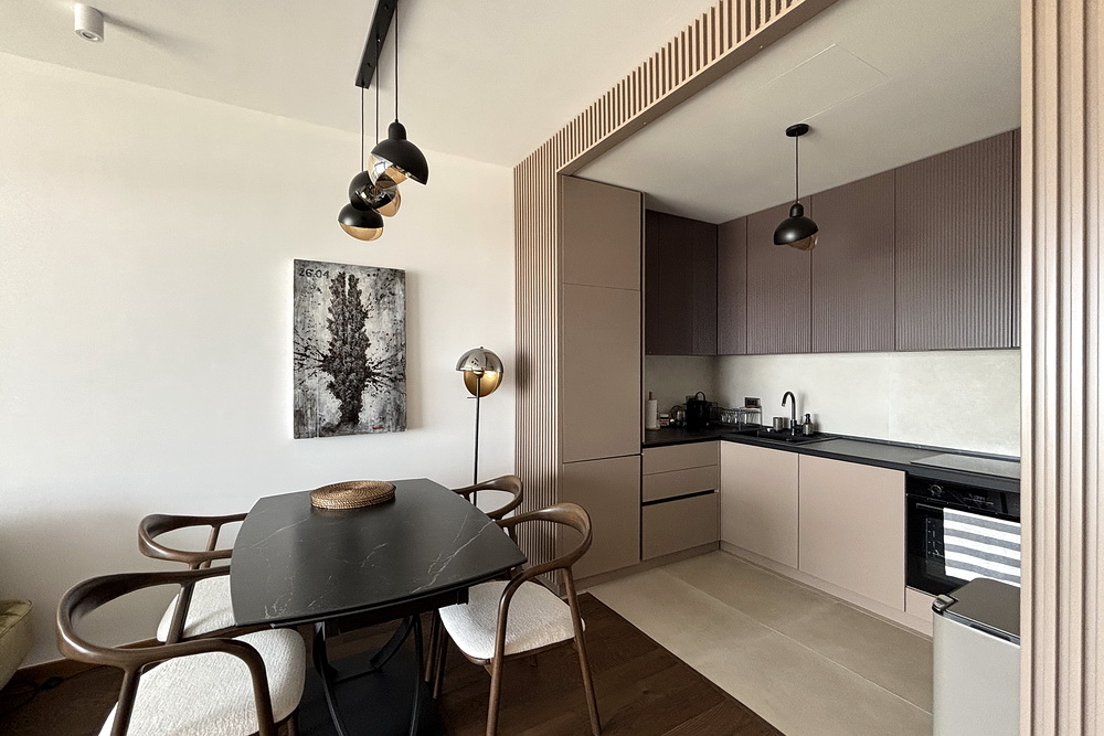 Četvorosoban stan, Novi Dorćol - dnevna soba, trpezarija, kuhinja | 3-Br apartment, Novi Dorćol - living room, dining room, kitchen