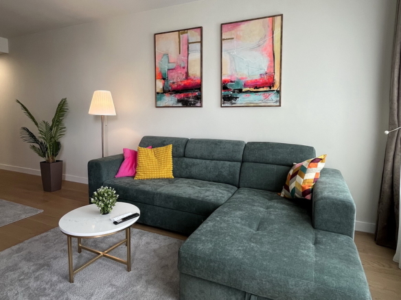 Dvosoban stan, Airport Garden - dnevna soba, trpezarija | 1-Br apartment, Airport Garden - living room, dining room