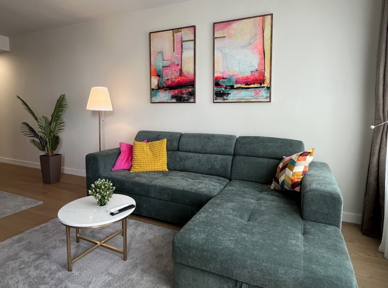 Dvosoban stan, Airport Garden - dnevna soba, trpezarija | 1-Br apartment, Airport Garden - living room, dining room