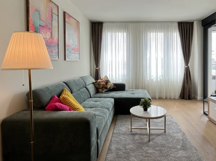 Dvosoban stan, Airport Garden - dnevna soba, trpezarija | 1-Br apartment, Airport Garden - living room, dining room