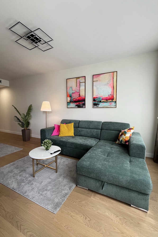 Dvosoban stan, Airport Garden - dnevna soba, trpezarija | 1-Br apartment, Airport Garden - living room, dining room