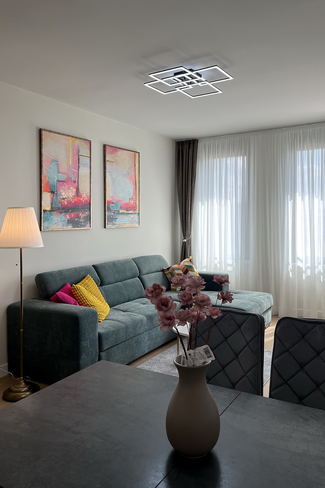Dvosoban stan, Airport Garden - dnevna soba, trpezarija | 1-Br apartment, Airport Garden - living room, dining room
