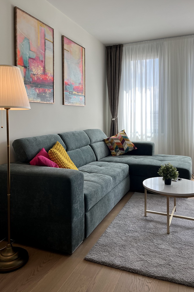 Dvosoban stan, Airport Garden - dnevna soba, trpezarija | 1-Br apartment, Airport Garden - living room, dining room