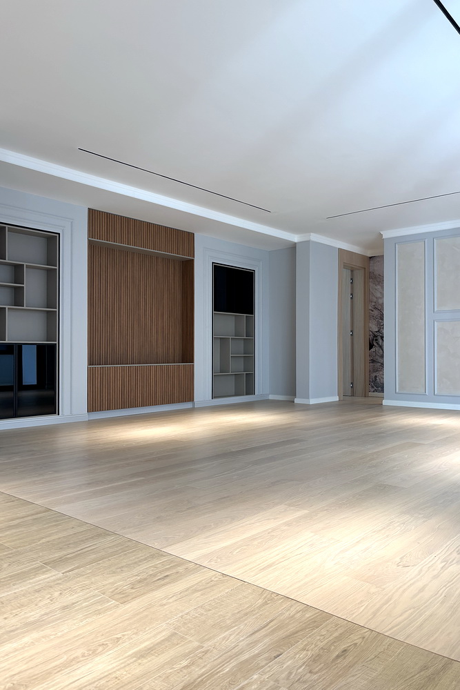 Stan sa tri spavaće sobe, Vračar - dnevna soba, trpezarija, kuhinja | 3-Br apartment, Vračar - living room, dining room, kitchen