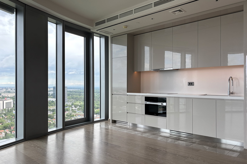 Trosoban stan, St. Regis Branded Residences - dnevna soba, trpezarija, kuhinja | 2-Br apartment, St. Regis Branded Residences - living room, dining room, kitchen
