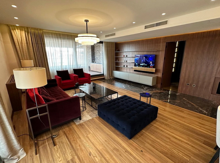 Petosobni penthaus, Vračar - dnevna soba | 4-Br penthouse apartment, Vračar- living room