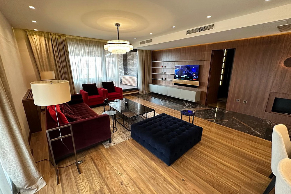 Petosobni penthaus, Vračar - dnevna soba | 4-Br penthouse apartment, Vračar- living room