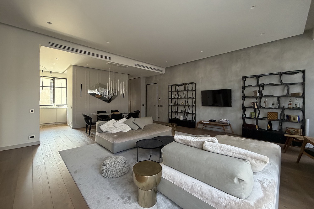 Trosoban stan, Dorćol - dnevna soba, trpezarija | 2-Br apartment, Dorćol - living room, dining room