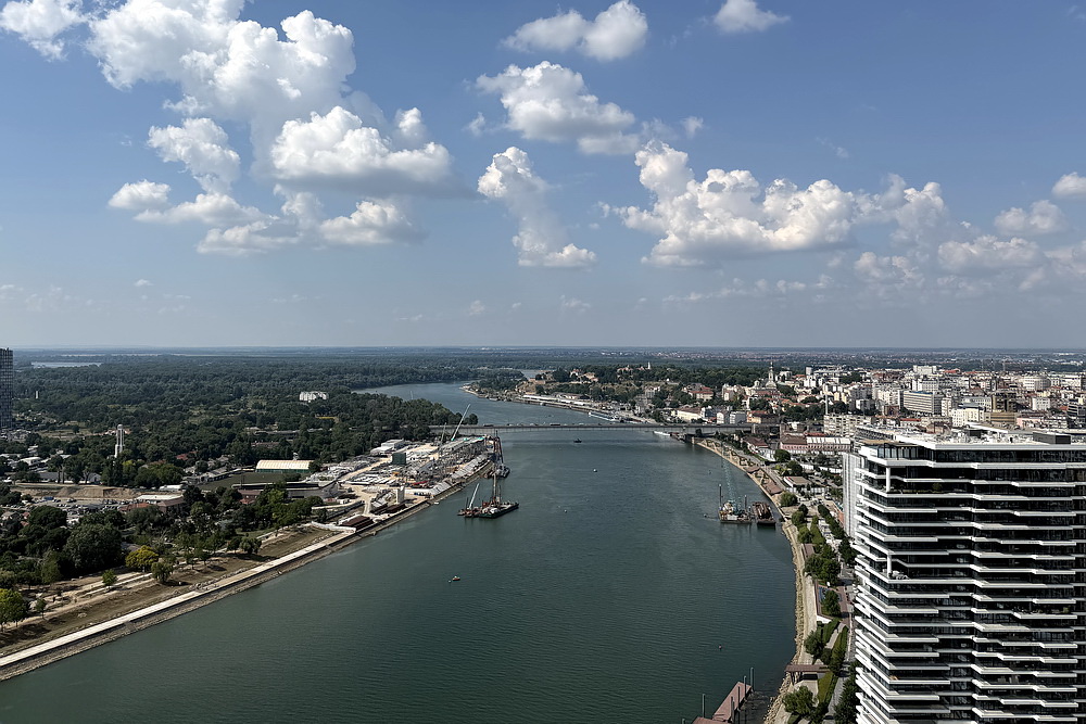 Dvosoban stan, The Residences at The St. Regis Belgrade - pogled s terase | 1-Br apartment, The Residences at The St. Regis Belgrade - view from the terrace