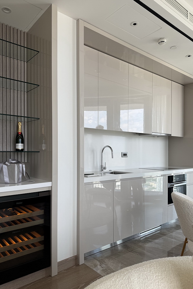 Dvosoban stan, The Residences at The St. Regis Belgrade - dnevna soba, trpezarija, kuhinja | 1-Br apartment, The Residences at The St. Regis Belgrade - living room, dining room, kitchen